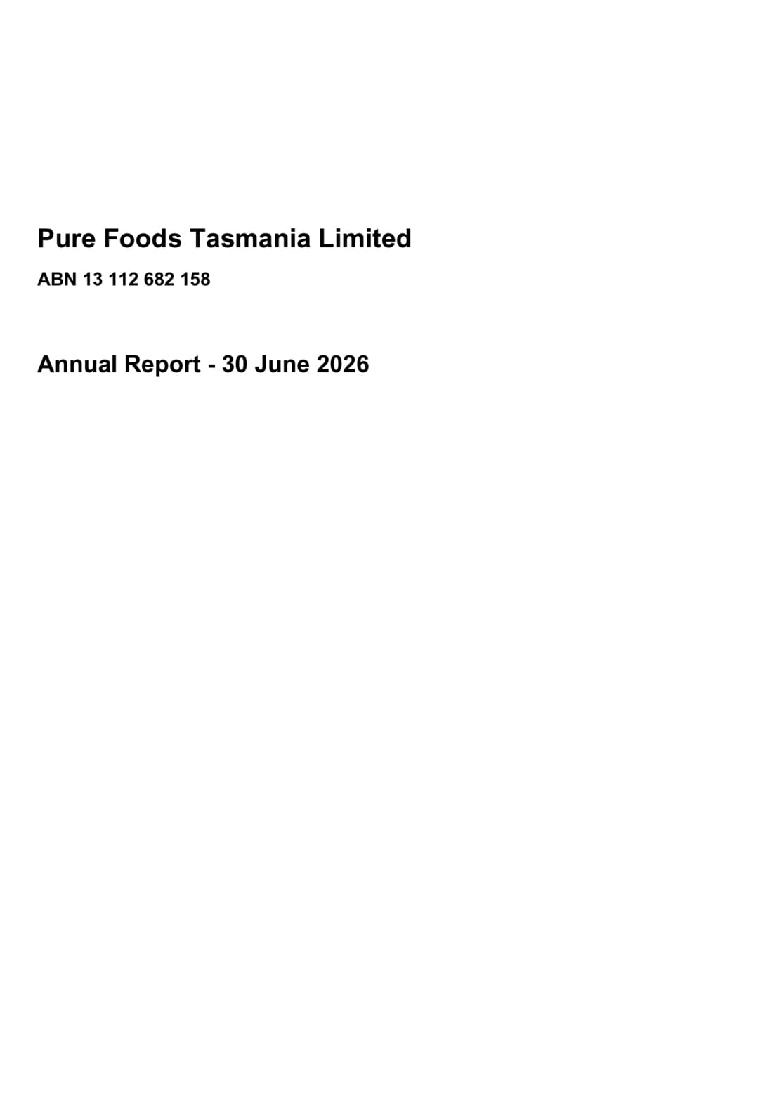 Full Year Statutory Accounts
